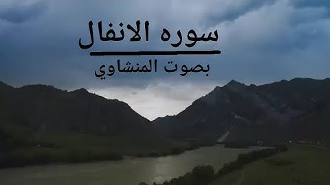 سوره الانفال||بصوت محمد صديق المنشاوي||القران الكريم||المصحف 