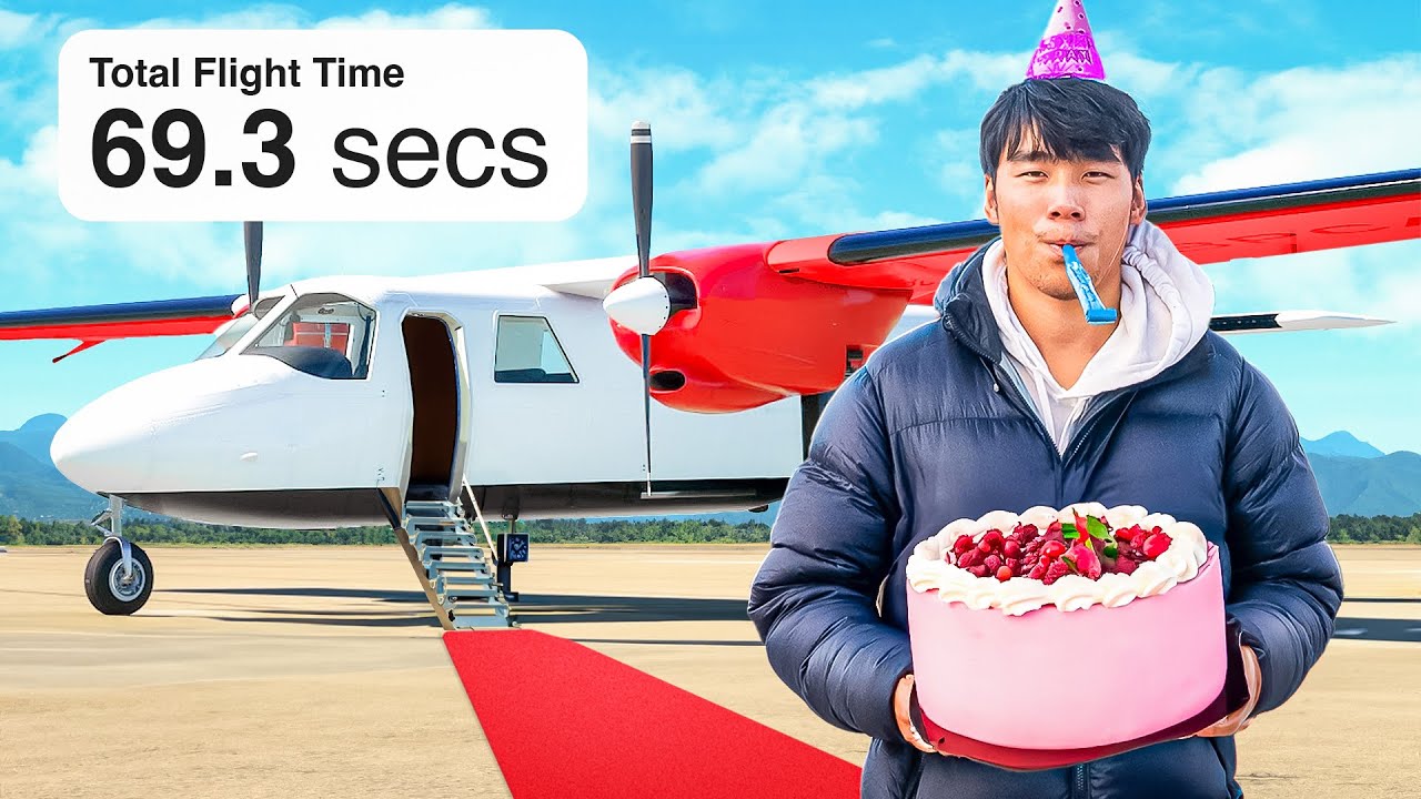 I Had A Birthday Party On The World's Shortest Flight