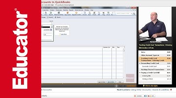 "Using Other Accounts in QuickBooks" | QuickBooks with Educator.com