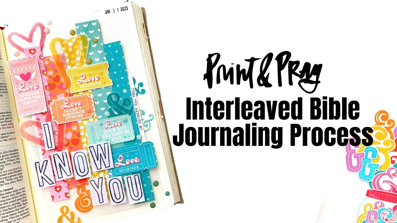 Interleaved Bible Journal Process