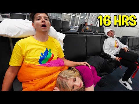 Overnight Survival Challenge in an AIRPORT!