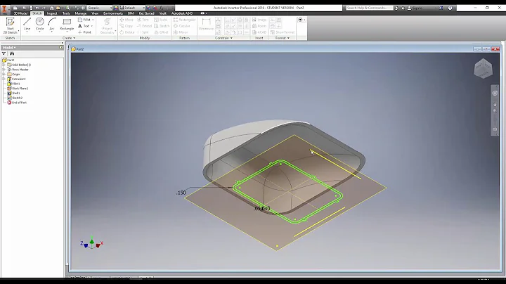 IED windshield  part 2 - shell and creating bottom extrusion