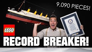 BUILDING THE LEGO TITANIC IN 6 MINUTES Worlds Biggest LEGO Model Set - 9,090 Pieces