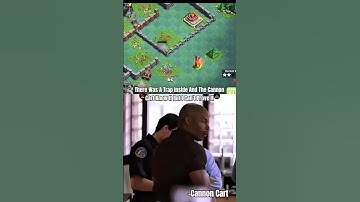 Cannon Cart Knew About The Traps in Clash Of Clans 💀🥶 ||#shorts#coc#clashofclans