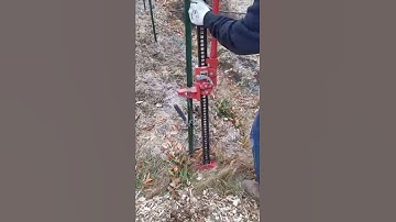 Quick T-Post Removal Using A Farm Jack