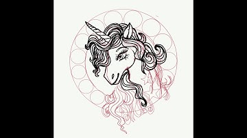 Me Drawing unicorns on Procreate