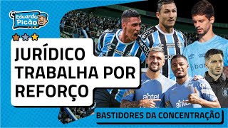 PEDIU PRA JOGAR AQUI! Grêmio tenta reforço antes da janela, escalação e bastidores da concentração.