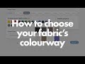 How to choose the custom color of your fabric on LabwearOS (colourway tab)