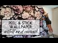 Peel and stick wallpaper review and install