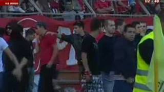 CSKA Sofia hooligans in Lovech