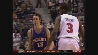 Steve Nash 15 Pts 21 Assists @ Pistons, 2008-09.