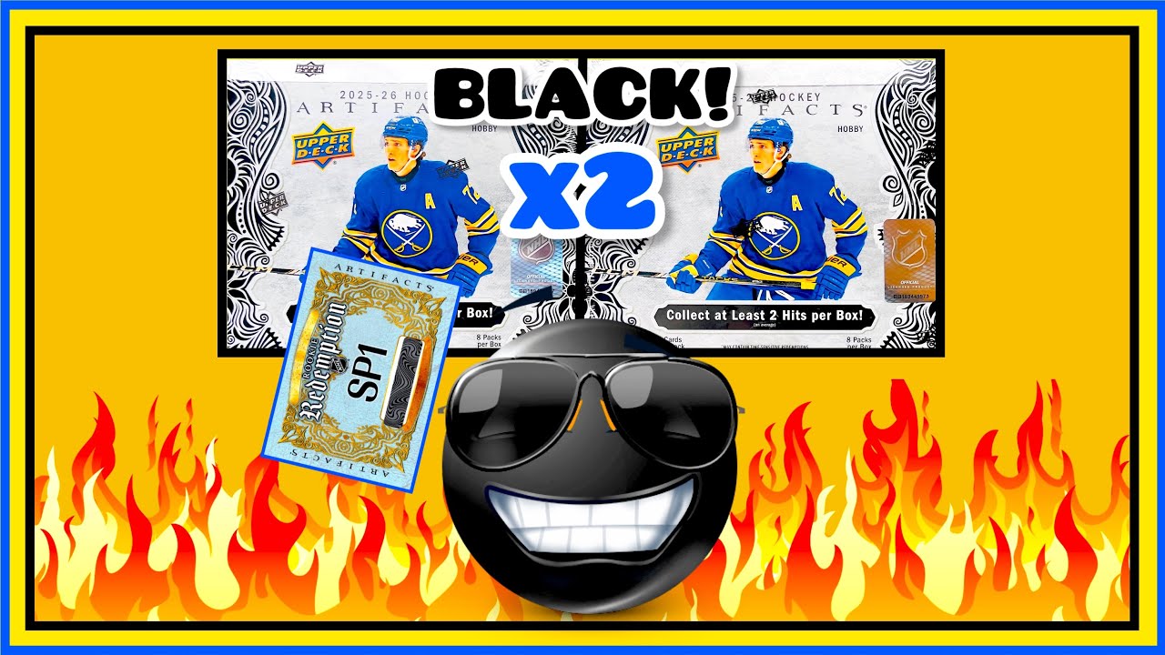 BLACK! 2025-26 Artifacts Hockey Hobby Box Break x2 (2025) - YouTube
