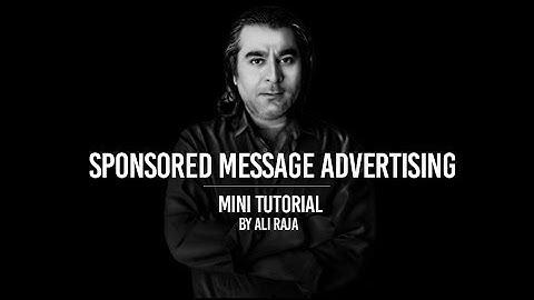 Sponsored Message Advertising Tutorial in Urdu