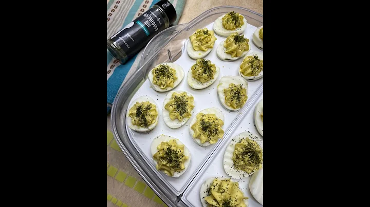 Deviled Eggs featuring the Pampered Chef Large Coo...
