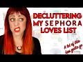 SEPHORA VIB SALE HOLIDAY 2020 PREP 🛍️ Decluttering my Loves List | GlitterFallout