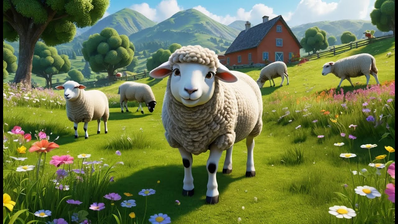 The Dancing Sheep in the Meadow | Nursery Rhyme & Kids Songs - YouTube