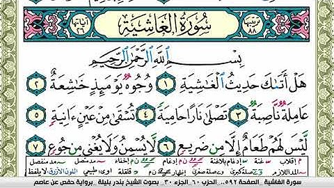 سورة الغاشية بندر بليلة Surah Al Ghashia bandar balilah برواية حفص عن عاصم