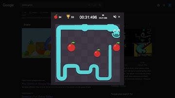 44.169s Google Snake Game Speedrun - 50 Apples - Slow, 3 Apples, Small