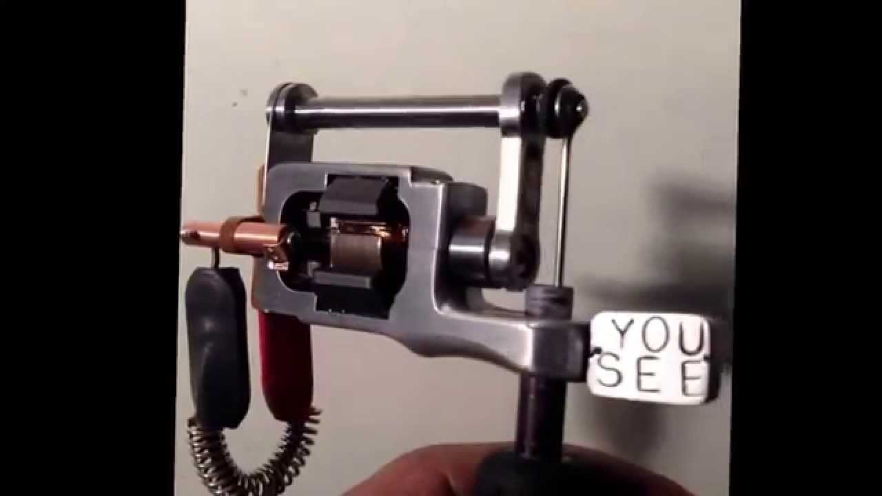 Hand made rotary tattoo machine youseetattoomachines YouTube