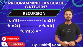 Recursion in C with Example in Hindi | Recursion between two Different Functions | GATE