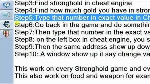 Stronghold Crusader gold cheat with cheat engine 6.1