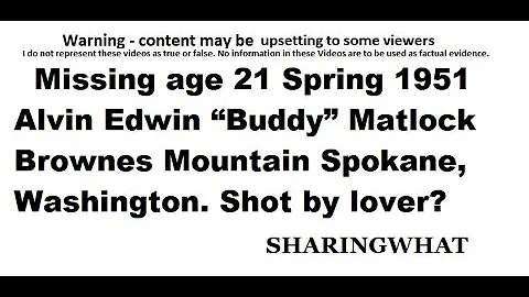 Alvin Edwin Buddy Matlock age 21 Spring 1951  Brow...