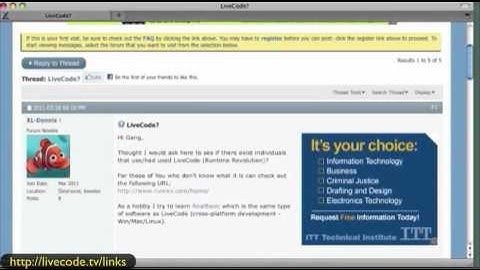 Livecode Links at Livecode.tv Part 3 of 6 NOT xbox 360 Microsoft content
