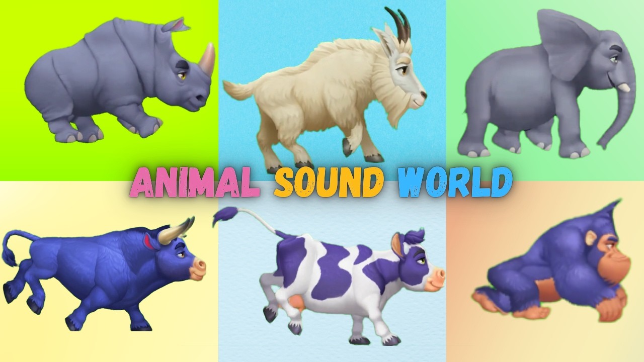 Jungle ABC Animal Sounds Song for Kids | Learn Animal Names & Sounds