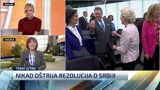 Tema jutra: Rezolucija je dosad neviđena kritika vlasti zemlje kandidata, Vučić prešao crvene linije