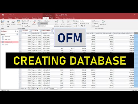 OFM 5: Creating Database