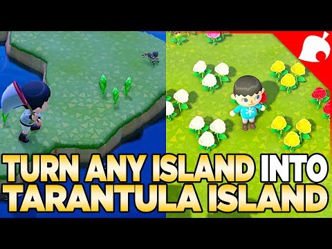 Turn ANY Island into a Tarantula Island & Flower Crossbreeding in Animal Crossing New Horizons