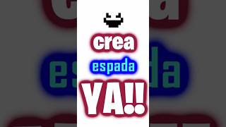 🌮👽🍸Crea una ESPADA en Minecraft🧿☝ #datwinxd #tutosdelbienestar #bienestar