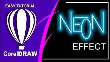How to make neon effect on corel draw | Art Friends