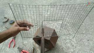 ১ ফুট বাই ১৭ ইঞ্চির একটা খাঁচা বানান lMake a cage 1 foot by 17 inches