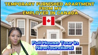 HOUSE TOUR | TEMPORARY FURNISHED APARTMENT PROVIDED BY MY EMPLOYER IN  NEWFOUNDLAND CANADA  #viral