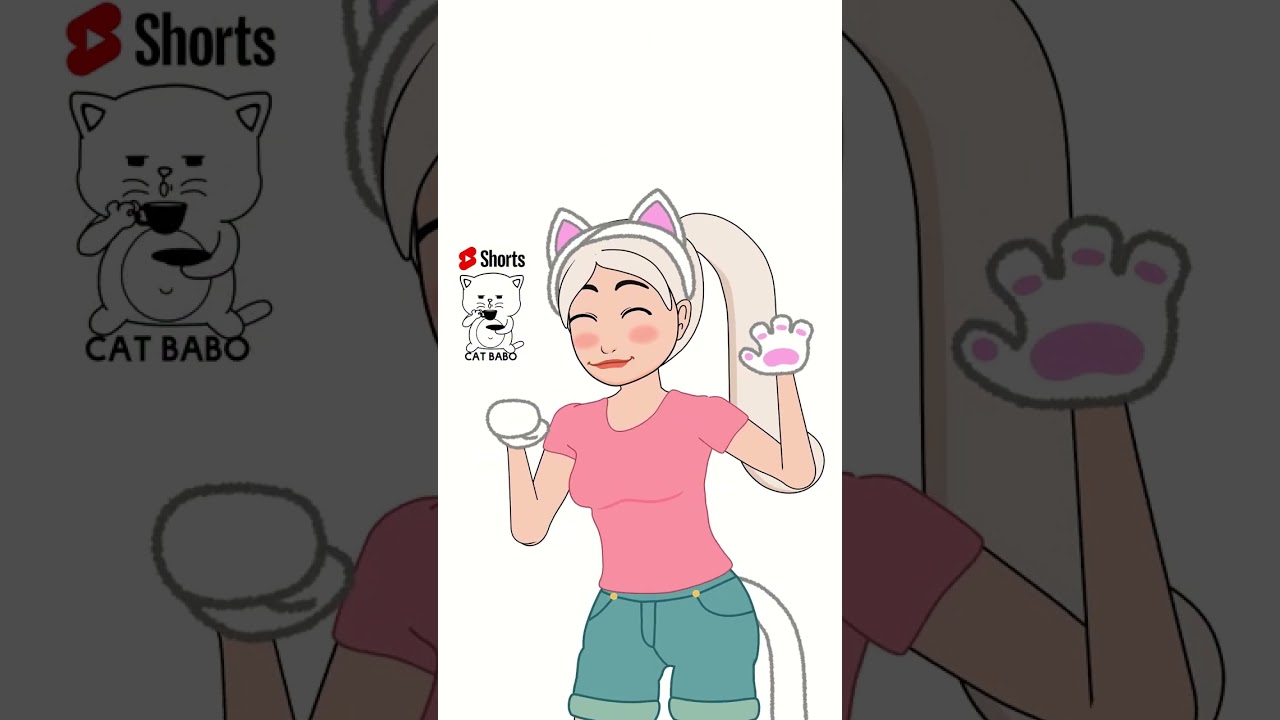 Nya! arigato - Tiktok challenge Cat Babo version (Animation Meme) 