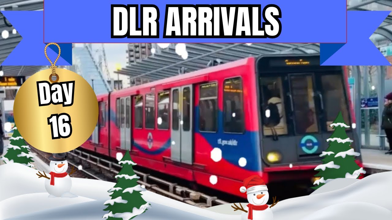 Two DLR Trains Arrive at Royal Victoria Station | Advent Day 16