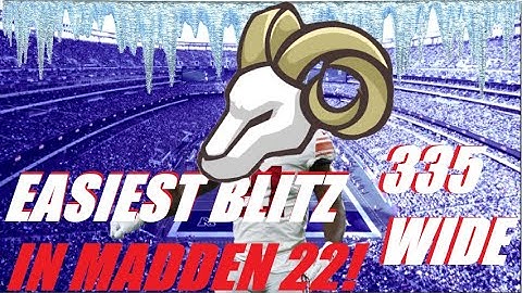 EASIEST BLITZ IN MADDEN 22!! 335 WIDE PRESSURE! Madden 22: Guide Tips and Tricks