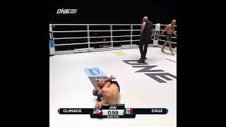 Coming in HOT ? Sean Climaco starts the show with a body shot KO ONEFightNight22