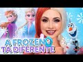 MAQUIAGEM CONGELANTE ❄️ - TESTEI AS NOVAS PALETAS DA FROZEN