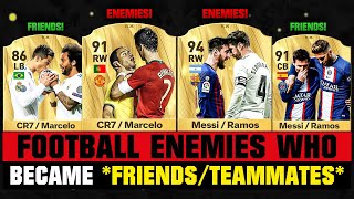 FOOTBALL ENEMIES Who Became FRIENDS! 😱😵 ft. Ronaldo \& Marcelo, Messi \& Ramos...
