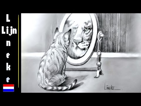 Video: Hoe Teken Je Een Kat Met Een Potlood?