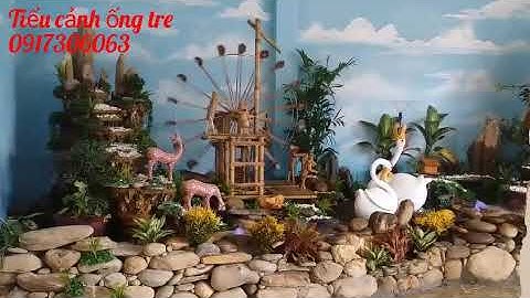 Guồng  Nước Kết Hợp Non Bộ Đã Hoàn Thiện  ( cực đẹp)