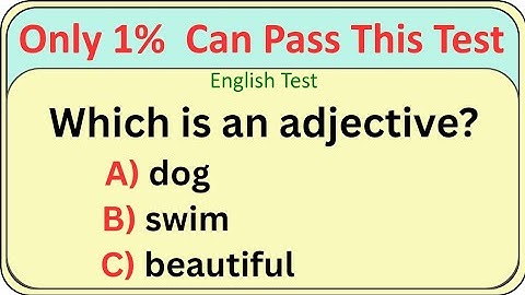 🧠 English Grammar Test | E 4 English | Only 1% Can Pass This Test 