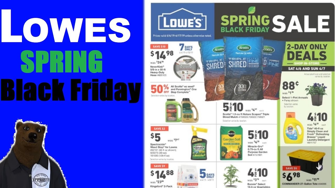 Lowes Spring Black Friday Sales Ad Review YouTube