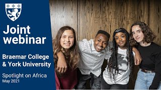 Joint Webinar York University and Braemar College