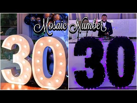 DIY Marquee Numbers - A Wonderful Thought