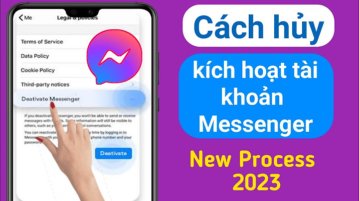 Tại sao messenger không có vô hiệu hóa năm 2024