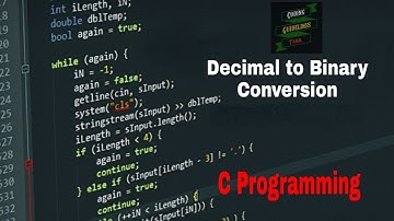 C Program to Convert Decimal to Binary | C Programming