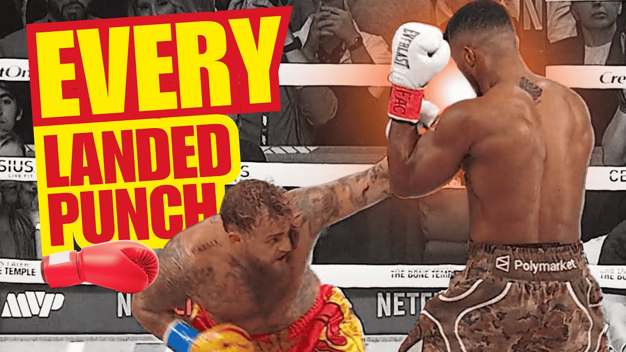 Jake Paul Total Punches Landed Per Fight